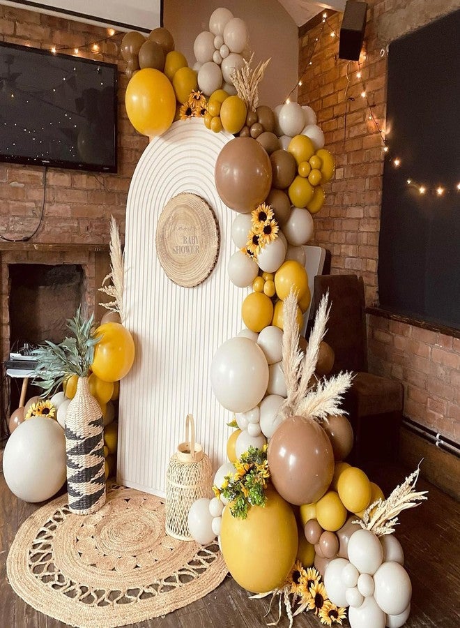 Tesochye Bee Balloon Garland Arch Kit with Bumble Bee Foil Balloons, Mustard Yellow Sand White Brown Balloons for What Will It Bee Gender Reveal Party Decorations Sweet Honey Bee Baby Showers Birthday Supplies - Image 5